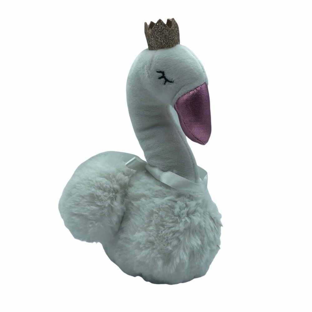 Frankford swan plush princess‎ queen white 8" tall
